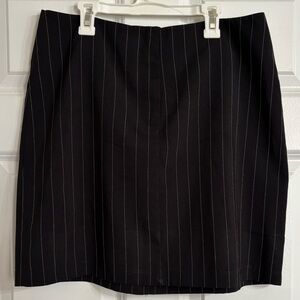 New York & Company Black Pinstripe Pencil Skirt